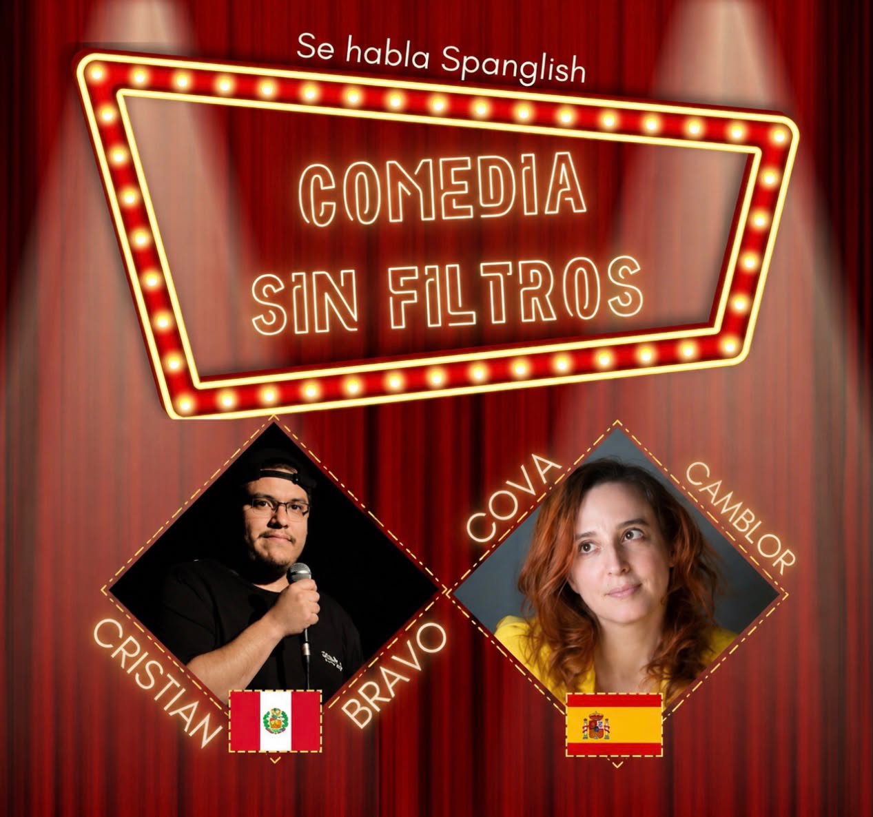 BANBURY COMEDY FESTIVAL 2026: Cristian Bravo & Cova Camblor - THE MILL ARTS CENTRE - 3PM (1hr)